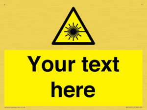 Custom Laser Hazard Sign